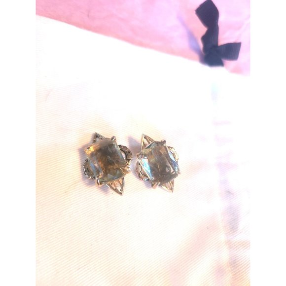 VINTAGE WHITING AND DAVIS EARRINGS - Picture 4 of 7